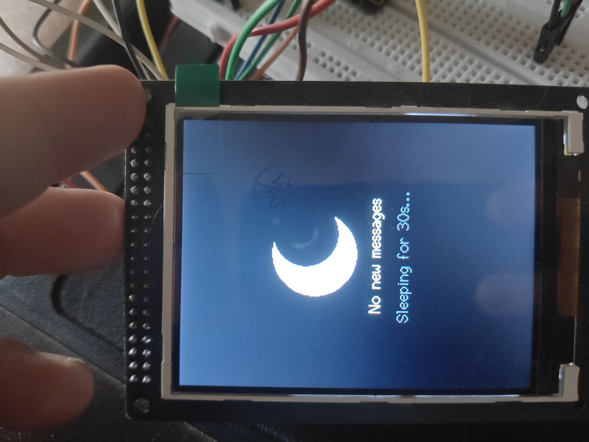 Box display — no new messages